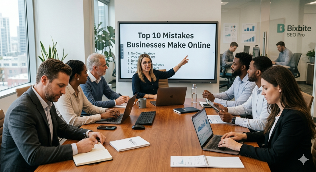 Top 10 Mistakes Businesses Make Online
